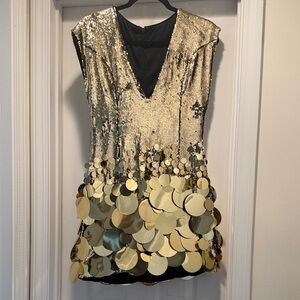 Gold Sequin Women's Top